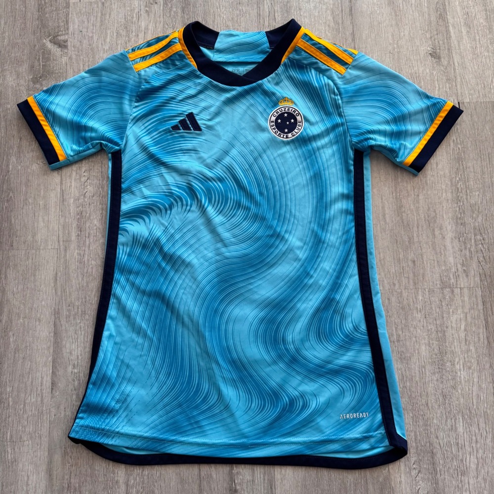 Adidas Cruzeiro Esporte Clube 3rd Soccer Jersey 2XS Blue Davi #6 23/24 season